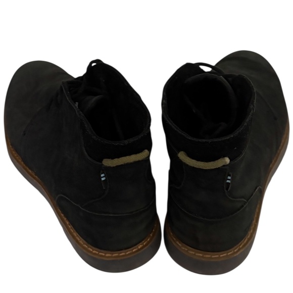 Toms Other - Toms Black Suede Porter ankle lace up Boots Mens Size 12 heritage minimalist